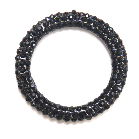 Rhinestone Donut; Gunmetal