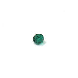 Emerald, Round Faceted Fire Polished, 6mm; 20- pcs