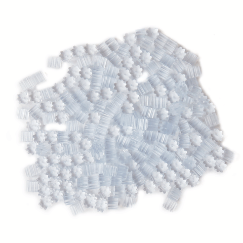 Ear Nut Plastic, Clear- 4x3mm; 200pcs