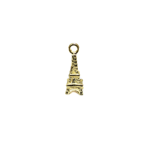 Eiffel Tower Charm, Gold Filled, 15x6mm; 1 piece