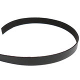 Flat Suede Cord, 11mm - Black; 1 Yard