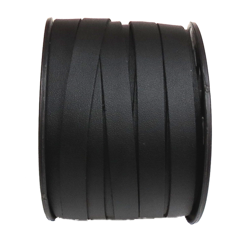 Flat Suede Cord, 11mm - Black; 1 Yard