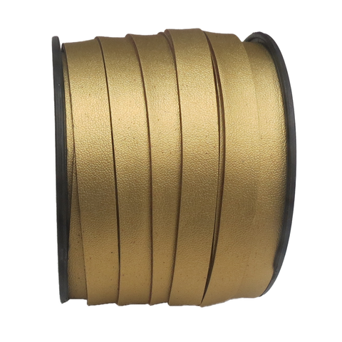 Flat Suede Cord, 11mm - Gold ; 1 Yard