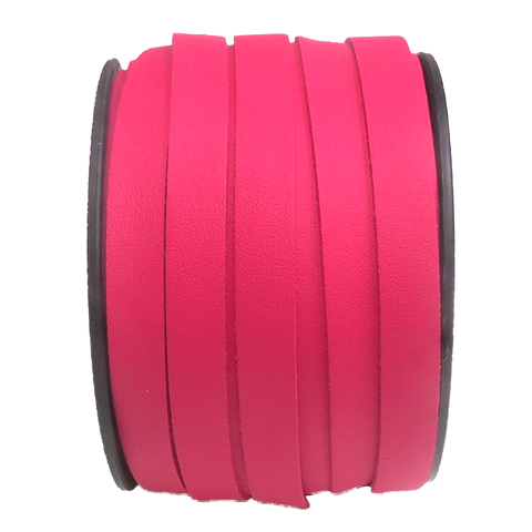 Flat Suede Cord, 11mm - Pink; 1 Yard