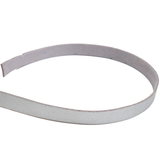 Flat Suede Cord, 11mm - Silver; 1 Yard