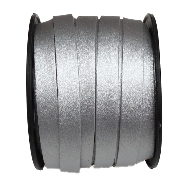 Flat Suede Cord, 11mm - Silver; 1 Yard