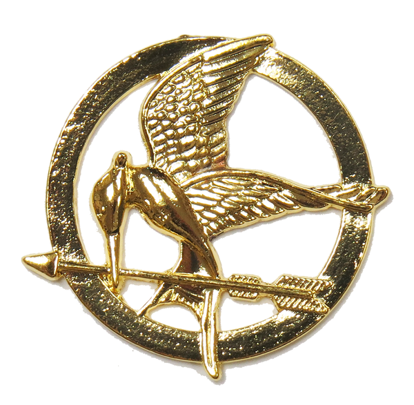 Round Falcon Charm; Gold