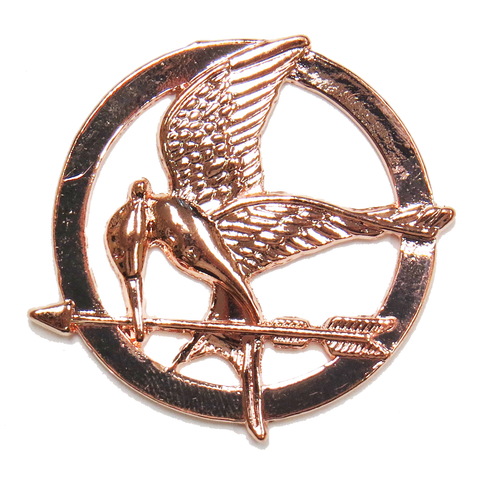 Round Falcon Charm- Rose Gold