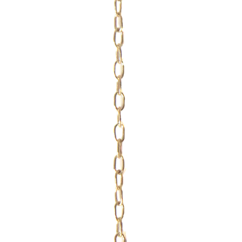 Figaro Cable Chain; 1.2 mm - Gold - 1 Foot