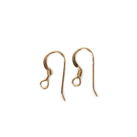 Fish Hooks, Gold Filled, 14mm; 1 pair