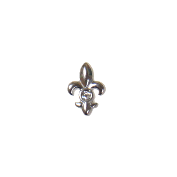 Fleur de Lis with Rhinestones- Floating Charm