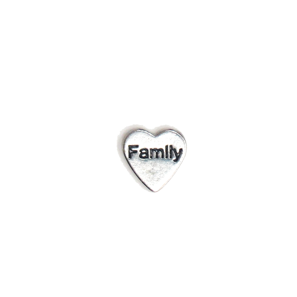 Family Heart - Floating Charm