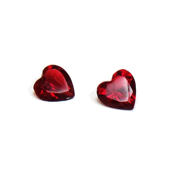 Ruby Heart- Floating Crystal- 1 piece