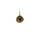 Footprint Charm, Gold Filled, 8mm; 1 piece