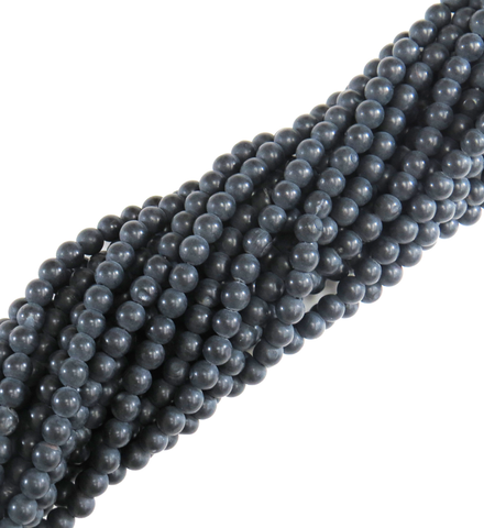 Frosted Black Agate;8mm