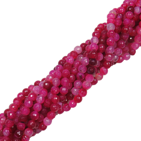 Fancy Fuschia Fire Agate; 6mm