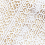 Yves- White Guipure Lace, 44" Wide- 1 Yard