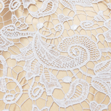 Venus- White Guipure Lace, 52" Wide- 1 Yard