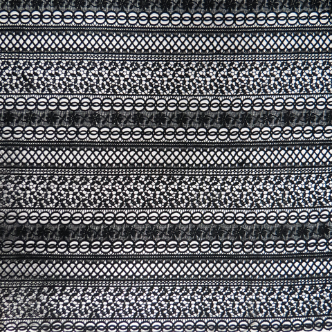 Bereilys- Black Guipure Lace, 44" Wide- 1 Yard