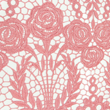 Chloe- Old Pink Guipure Lace, Double Scallop, 48" Wide- 1 Yard