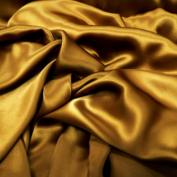 Silk Charmeusse, Gold, 54" Wide- 1 Yard