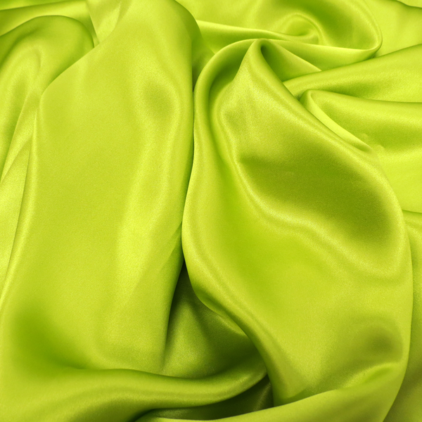 Silk Charmeusse, Chartreuse, 54" Wide- 1 Yard