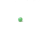 Green Opaque, Round Faceted Fire Polished; 8mm - 20 pcs