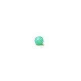 Green/Turquoise, Round Faceted Fire Polished; 6mm - 20 pcs