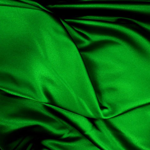 Green Polyester Peau de Soie, 54" Wide- 1 Yard