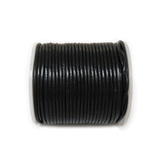 Round Genuine Leather, 1.5mm- Black; 1 yard