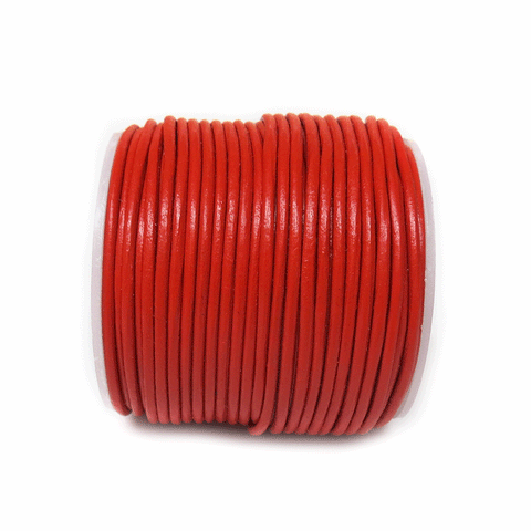 Genuine Leather, 1.5mm, Burnt Orange- 1 yard