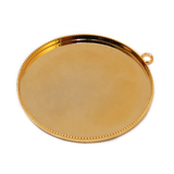 Gold, Round Bezel Cup, 39mm; 1 piece