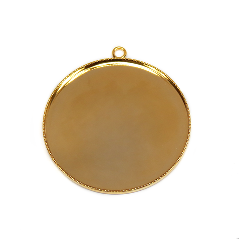 Gold, Round Bezel Cup, 39mm; 1 piece