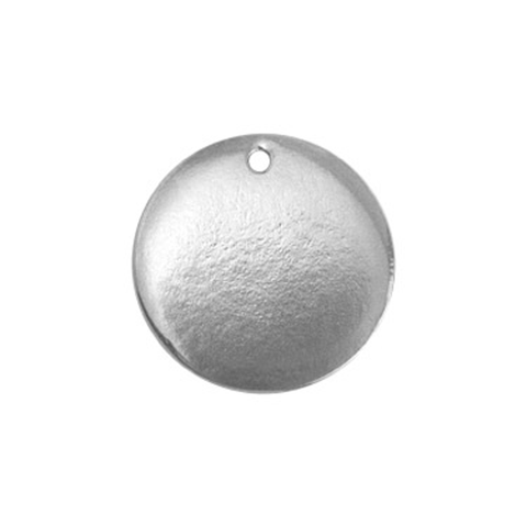 Stamping Blanks, Circle Pewter - 15/16'