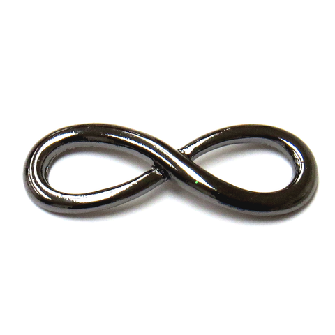 Curved Infinity Connector-Gunmetal