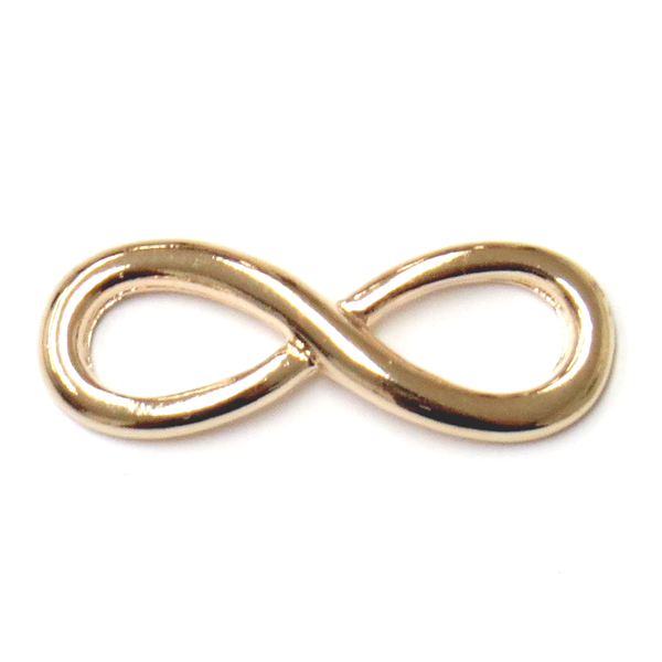 Curved Infinity Connector-Gold