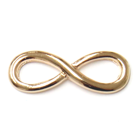 Curved Infinity Connector-Gold