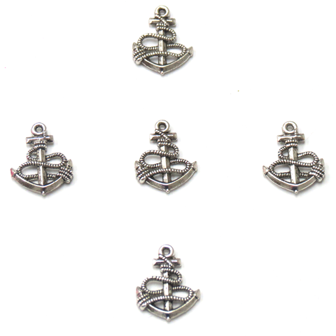 Anchor Charm-Antique Silver-5 pcs