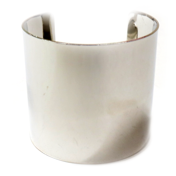 Bracelet Cuff Flat, Silver, 2 1/2'' - 1 piece