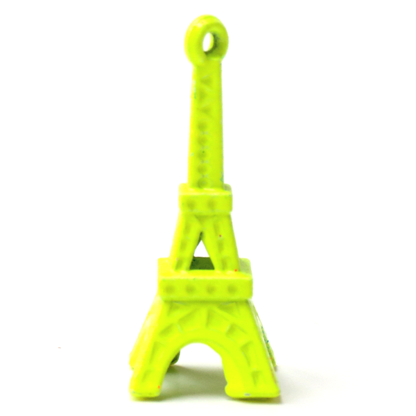 Eiffel Tower Charm-Neon Yellow