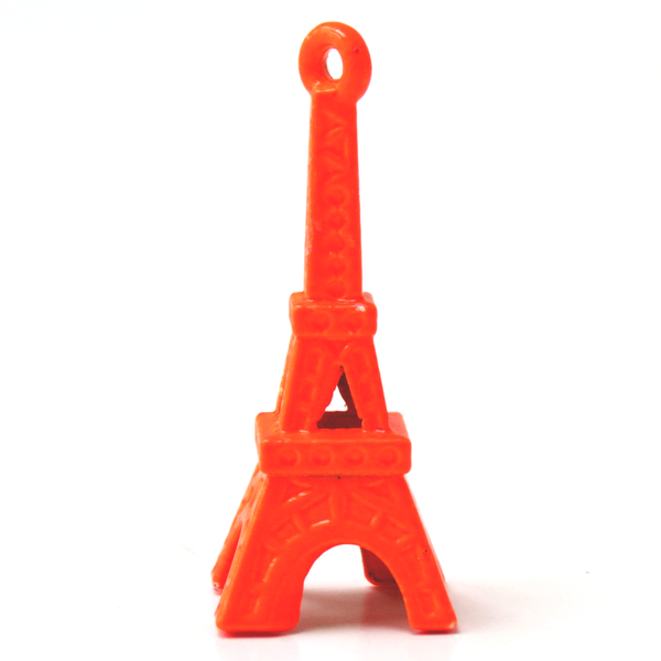 Eiffel Tower Charm-Neon Orange