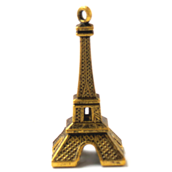Eiffel Tower Charm-Antique Gold