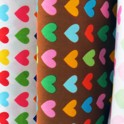 Cotton Fabric- Heart Prints