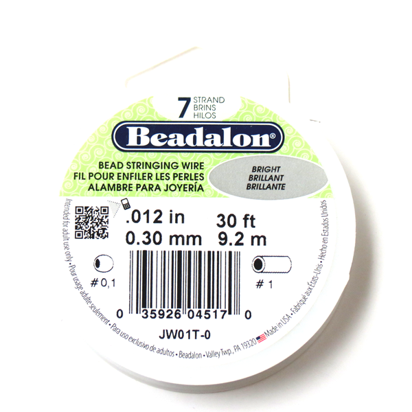Beadalon, Bead Stringing Wire, 12/30ft
