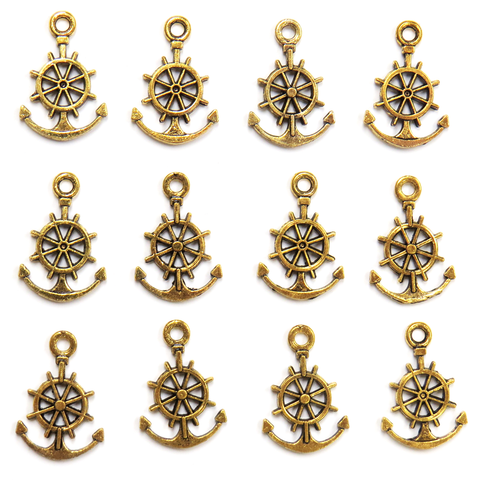 Anchor & Helm-Gold; 12pcs.