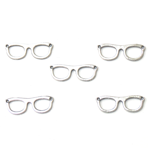 Glasses Connector-Silver 5pcs