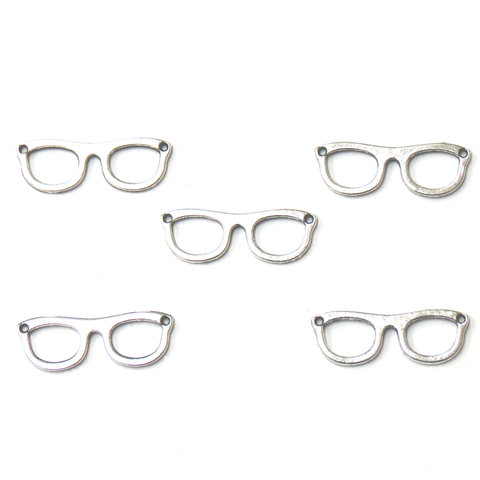 Glasses Connector-Silver 5pcs