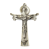 Crucifix, Antique Silver, 75x48mm; 1 piece