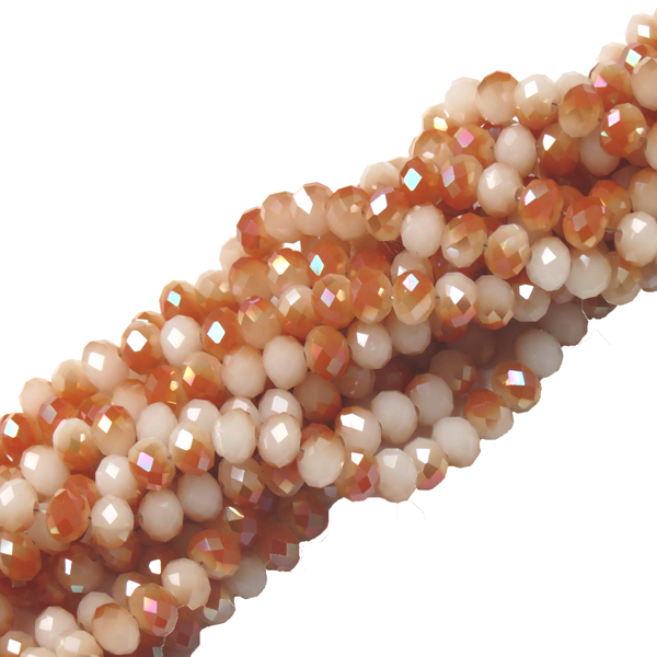 Rondelle-Two Toned Topaz AB