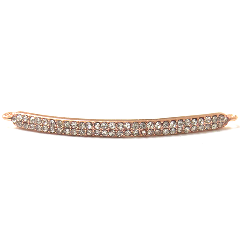 Bar Rhinestone Connector-Rose Gold